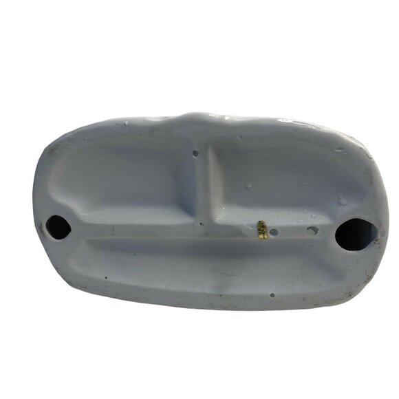 Vintage Colonial Couple Mantle Clock Porcelain Man w/ Violin Woman w/ Harp 10" - Picture 10 of 10